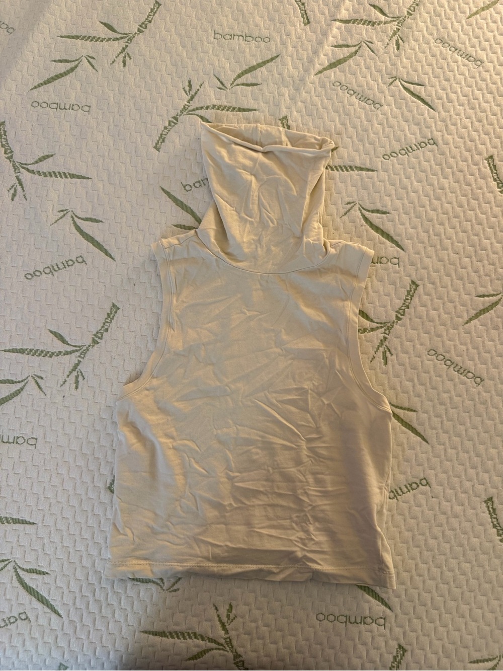 ELSA Sleeveless Turtleneck Tank Top in Cream